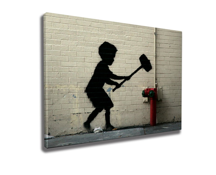 Wallity Lienzo Decorativo Banksy WY34 (50 x 70 cm) Wallity Lienzo Decorativo Banksy WY34 (50 x 70 cm)
